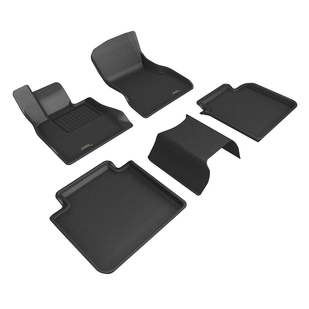 L1BM13601509 – 3D MATS/U-AC Floor Liner, Black Custom Fit Raised Edge Thermoplastic Rubber Of Carbon Fiber Texture 5 ...